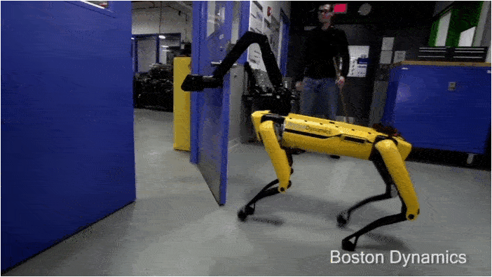 Boston Dynamics Spotmini öffnet die Tür