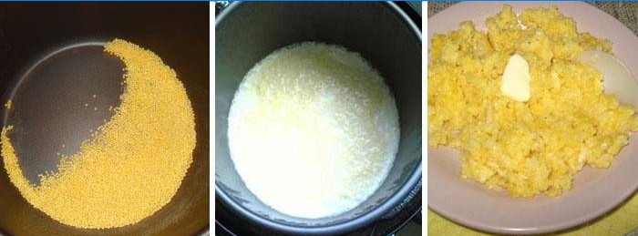 Haferbrei in einem Multicooker kochen