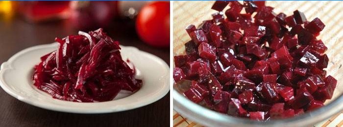 Rote Beete mit Pflanzenöl