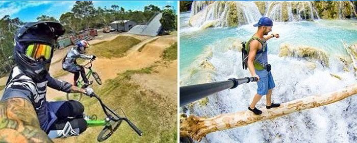 So wählen Sie mit goPro eine Pose für extreme Aufnahmen