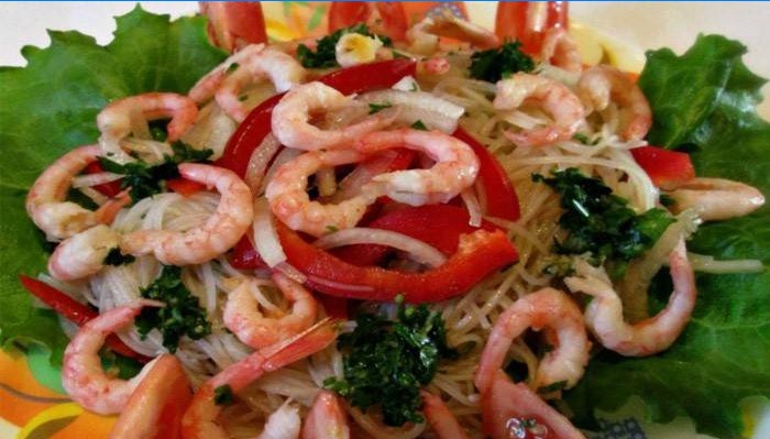 Shrimp Fungose ​​Salat