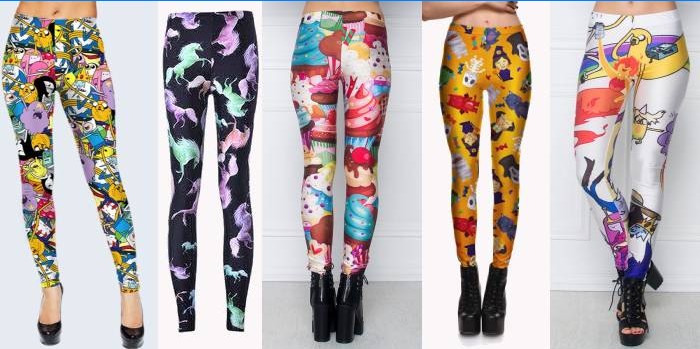 Leggings mit Kindermotiven