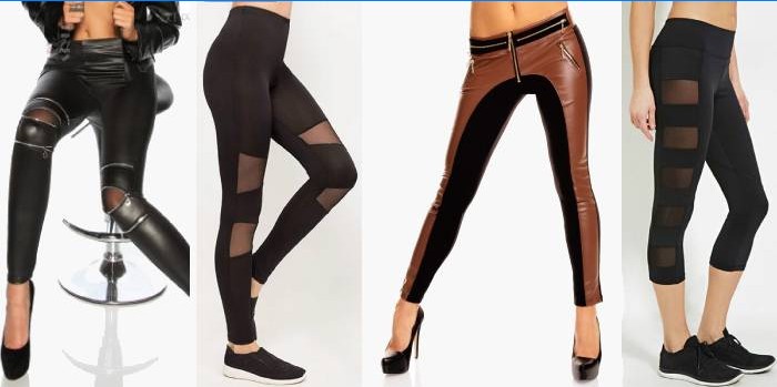 Leggings mit ausgefallenen Akzenten