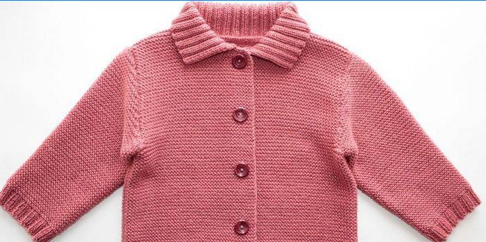 rosa Kinderstrickpullover