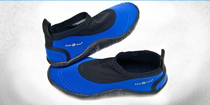 Aqua Lung Beachwalker Kinder Navy Coral Slippers