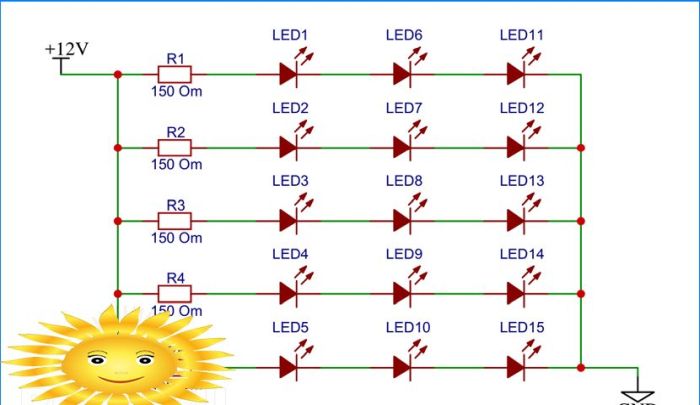 LED-Matrixschaltung