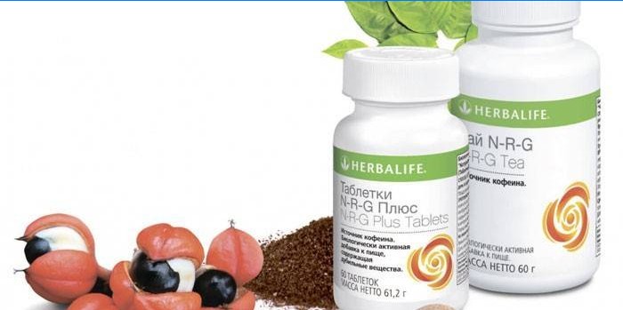 Herbalife Tabletten in Gläsern