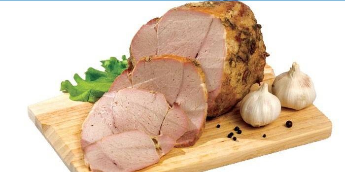 Gebackenes gekochtes Schweinefleisch