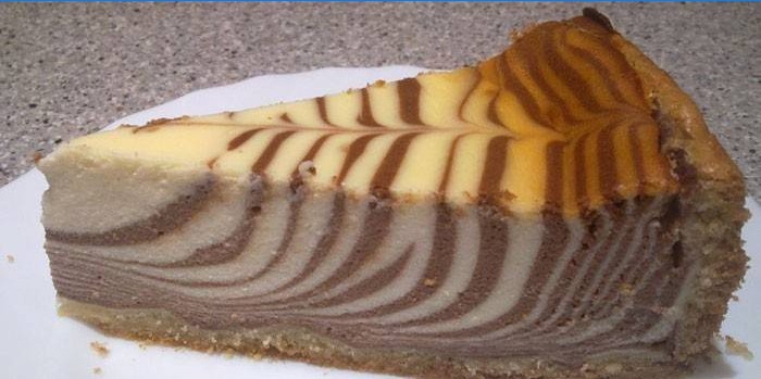 Quarkkuchen Zebra