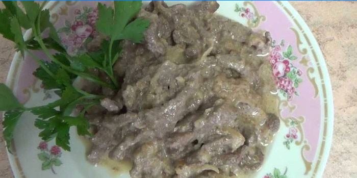 Rindfleisch Stroganoff mit Gemüse