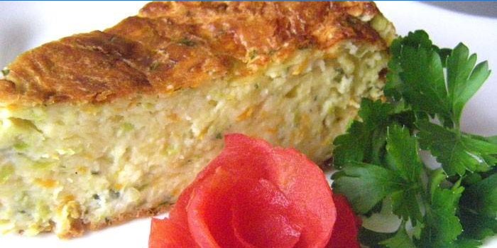 Scheibe Zucchinikuchen