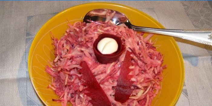 Rote-Bete-Salat mit Kohl