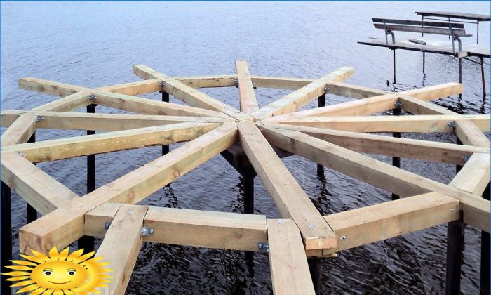 Wie man mit eigenen Händen einen Gehweg, eine Plattform, einen Pier an einem Stausee baut