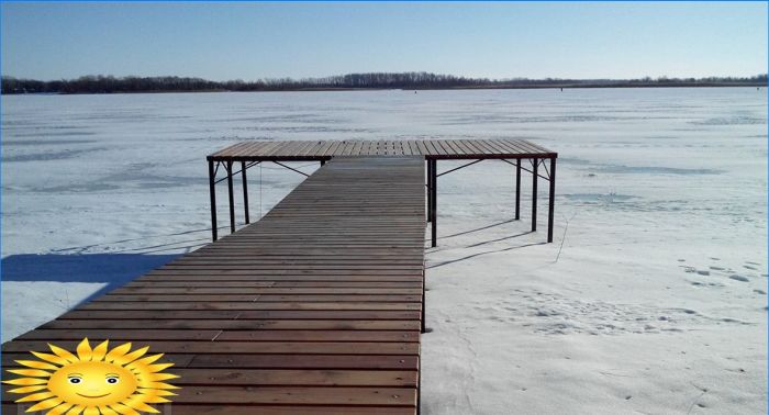 Wie man mit eigenen Händen einen Gehweg, eine Plattform, einen Pier an einem Stausee baut