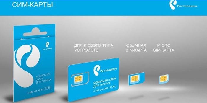 Rostelecom SIM-Karten für verschiedene Geräte