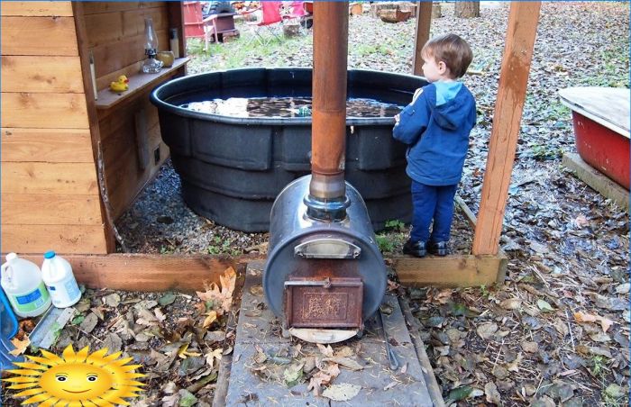 Beheizter Whirlpool im Freien