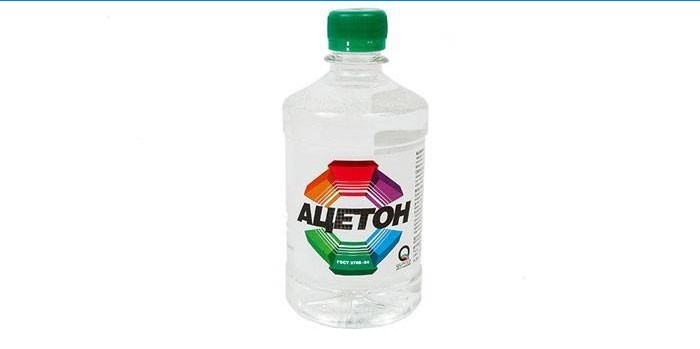 Aceton in einer Flasche