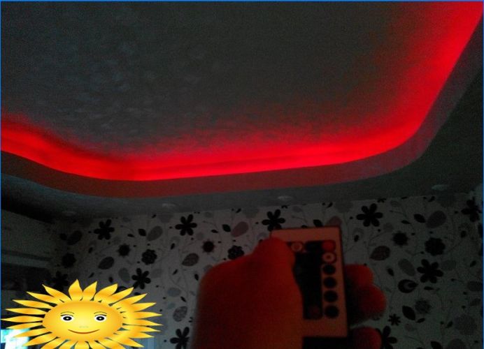 DIY LED-Deckenbeleuchtung. Schritt für Schritt Fotoanweisungen