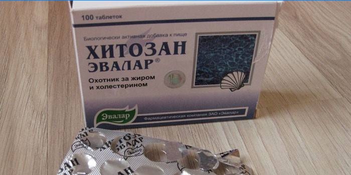 Chitosan Evalar Pillen im Pack