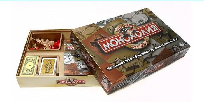 Box mit Brettspiel Monopoly Deluxe