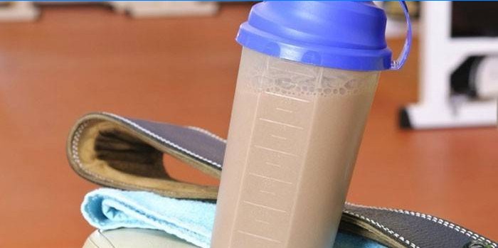 Protein Shake in einem Shaker