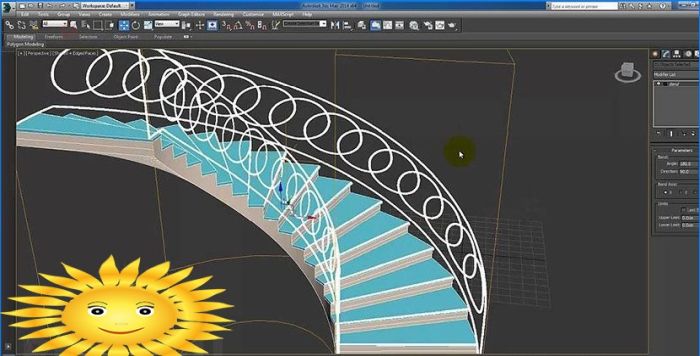 Treppendesign in 3ds max