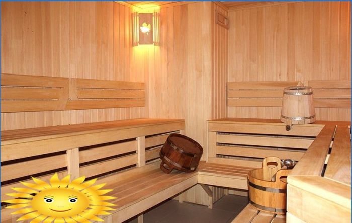 Sauna und Badehaus in einem Landhaus - Vorbereitung auf die Sommersaison