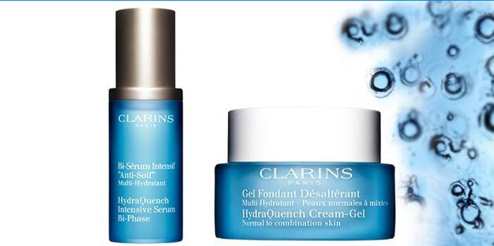 Clarins feuchtigkeitsspendendes Serum & Gesichtsgel