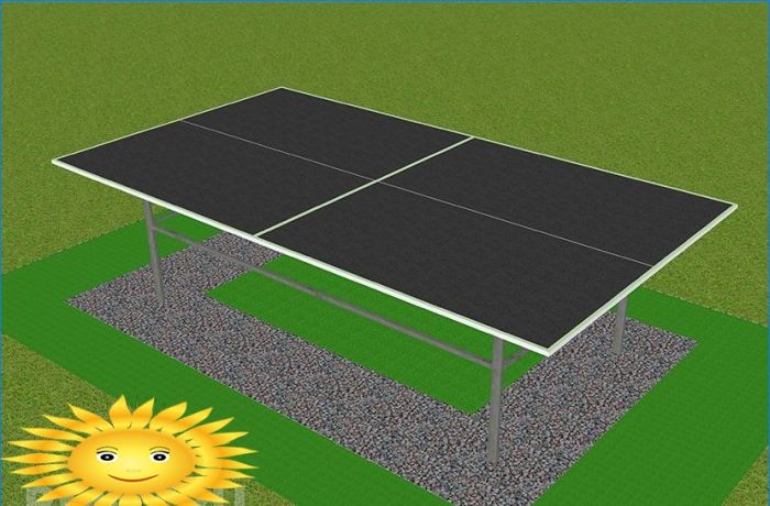 Allwetter-Tennistisch zum Selbermachen: Zeichnungen, Maße