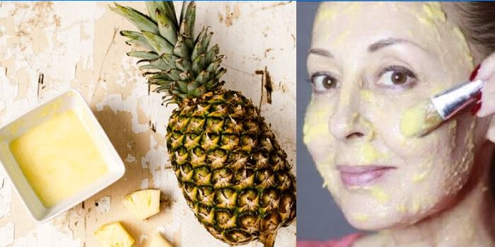 Ananas-Gesichtsmaske