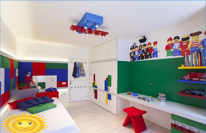 Kinderzimmer im Lego-Stil