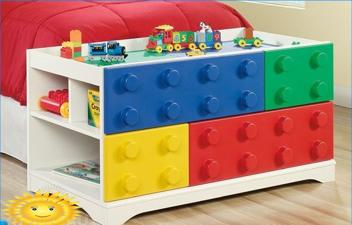 Kinderzimmer im Lego-Stil