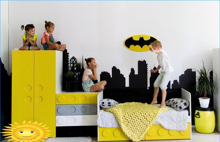 Kinderzimmer im Lego-Stil