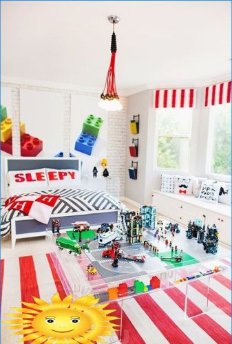 Kinderzimmer im Lego-Stil