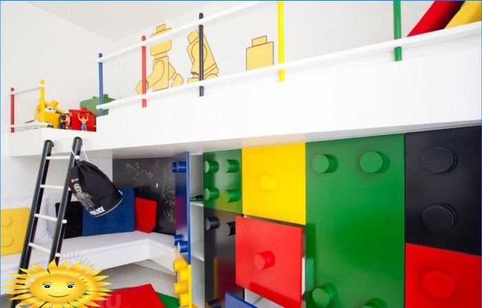 Kinderzimmer im Lego-Stil