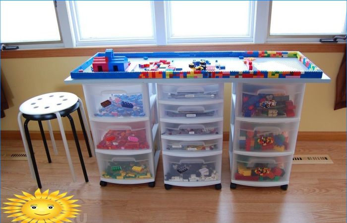 Kinderzimmer im Lego-Stil