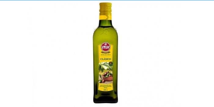 Olive ITLV in einer Flasche