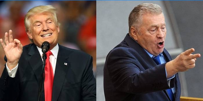 Donald Trump und Vladimir Zhirinovsky