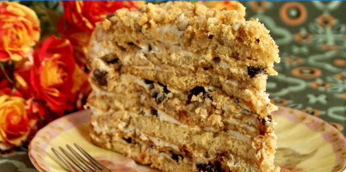 Pflaumen-Walnuss-Honig-Kuchen