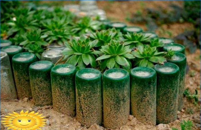 Was kann man einen Zaun für ein Blumenbeet machen: Fotoideen