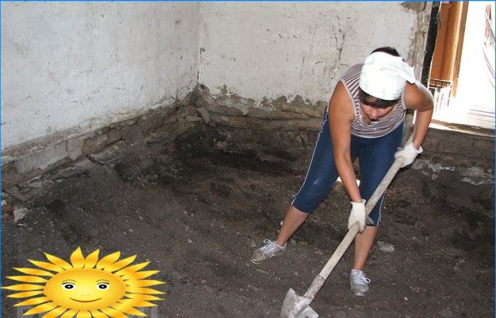 Workshop zum Ersetzen eines Holzbodens durch einen Betonestrich