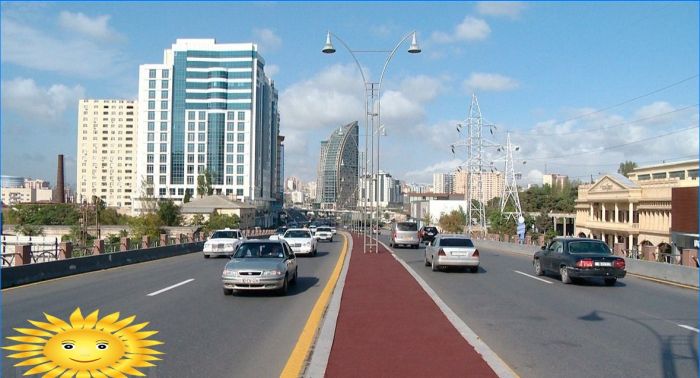 Radweg aus farbigem Asphaltbeton