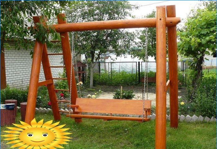 Do-it-yourself-Spielplatz für Sommerhäuser