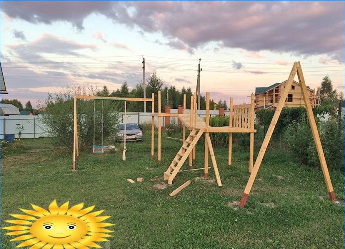 Do-it-yourself-Spielplatz für Sommerhäuser