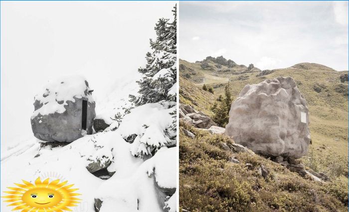 Ungewöhnliche Alpenhäuser - Winterfotosammlung