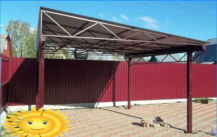 Do-it-yourself-Carport auf dem Land