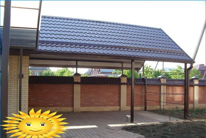 Do-it-yourself-Carport auf dem Land