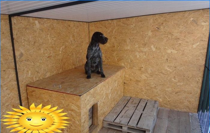 Do-it-yourself-Hundegehäuse im Freien: Materialien, Größen, Schemata