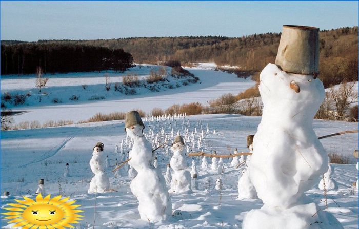 Fotosammlung: Russischer Winter im Dorf