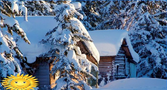 Fotosammlung: Russischer Winter im Dorf